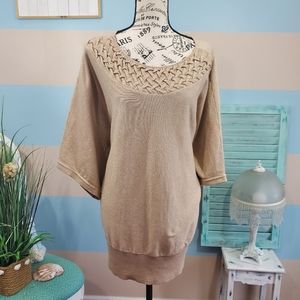 Worthington Plus Size Gold Sweater